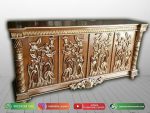 bufet jati terbaru model taman ukir jepara