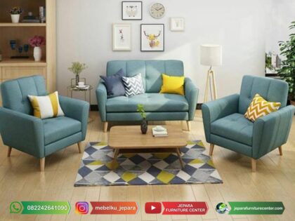 sofa ruang tamu minimalis modern retro