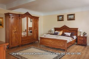 set kamar Tidur Klasik Minimalis kayu jati terbaru 2022