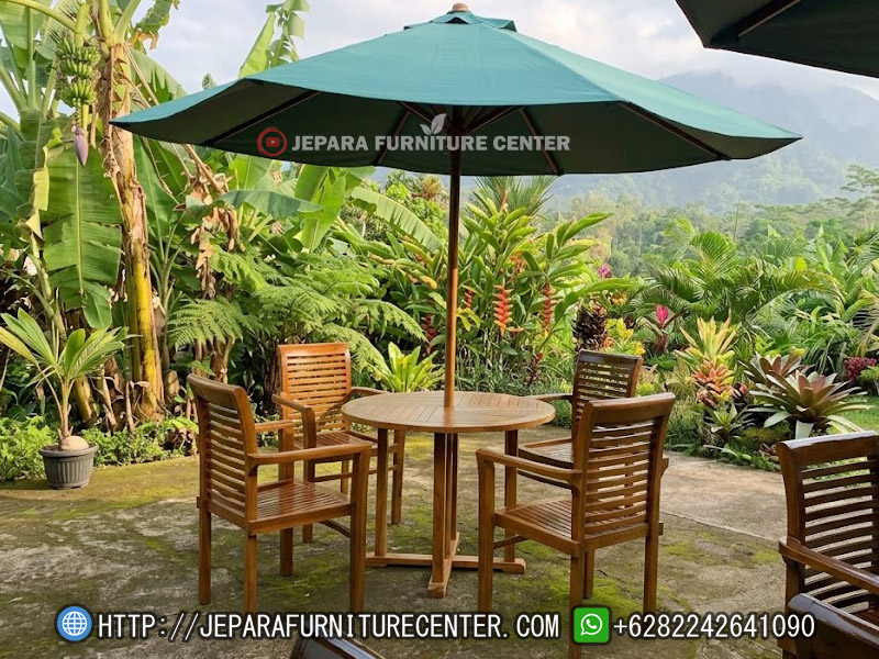 set kursi meja payung taman outdoor murah untuk villa hotel set kursi meja payung taman outdoor murah
